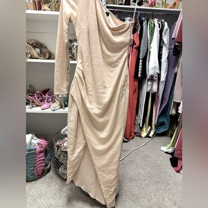 Beautiful lulus dress long shiny sequence dress with half sleeve
